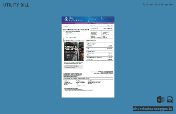 Beispielrechnung für Globe myBusiness auf den Philippinen (Vorschau)